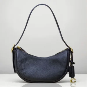 Bolso de hombro Coach cuero negro