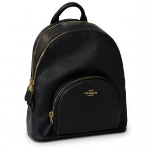 Mochila Coach cuero negra